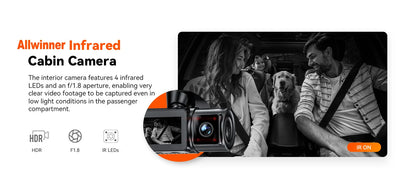 3 Channel Car DVR UHD 4K 3-Lens Inside Vehicle Dash Cam Three Way Camera DVRs Recorder Video Registrator GPS Dashcam Camcorder