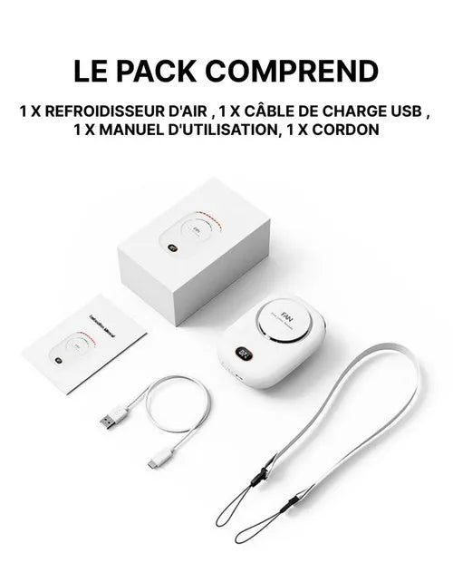 Customizable Portable Hanging Neck Fan Air Cooler Summer Waist Clip Fan Digital Display Mini Electric Fan Mute Neckband Fans