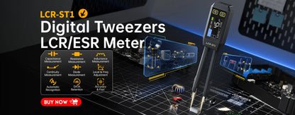 FNIRSI LCR-P1 transistor, capacitor, diode, and resistor tester