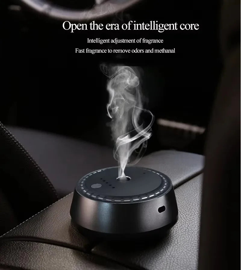 Car Diffuser Portable USB Rechargeable Scent Diffuser Ultrasonic Fragrance Oil Aroma Diffuser Car Air Freshener