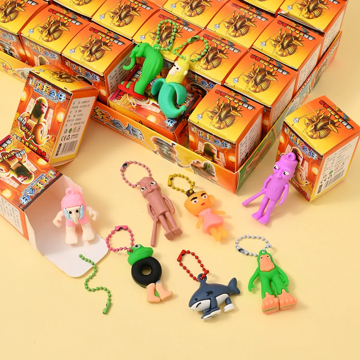 NEW Italian Brainrot Blind Box Tungtungtung Sahur Tralalelo Tralala Brr Brr Patapim Mini Keychain Pendant Blind Box Toys Gift