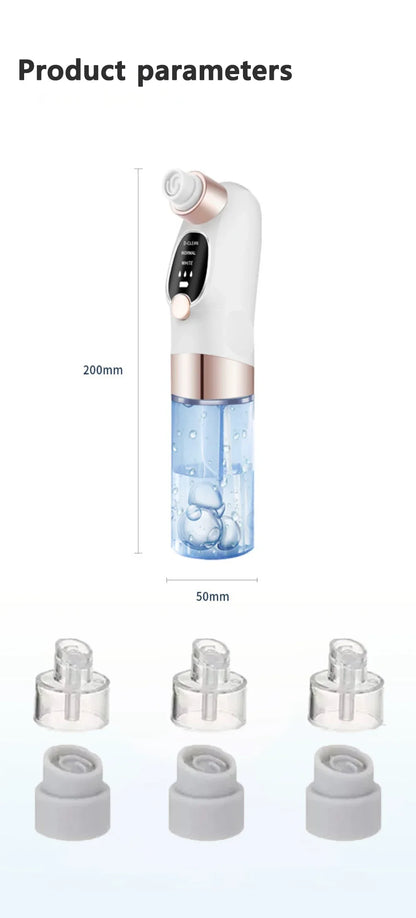 Blackhead Remover Pore Vacuum Face Cleaner Electric Pimple Acne Black Head Removal USB Rechargeable Water Cycle Black Dot Remove