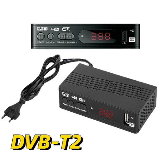 DVB T2 Digital Terrestrial Receiver TV BOX H.264 HD TV Tuner Receptor Support Youtube Europe Spain France EU US UK