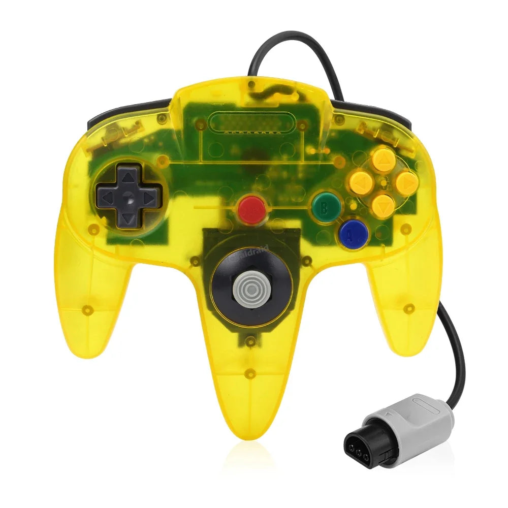 2PCS/Pair For N64 Controller Classic Wired Remote Control Gamepad Gaming Joystick Retro Video Game Joypad for N64 Console Access