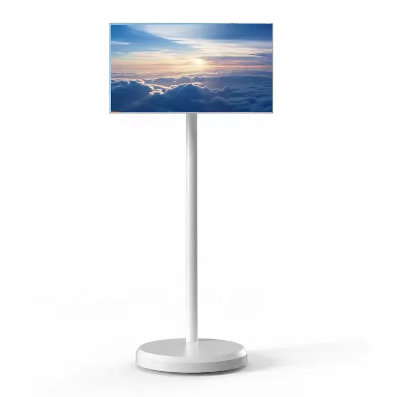 Portable Rotatable Smart TV with Android 12 32 Inch LCD Touch Screen 5MP Camera Outdoor Use Advertising Publishing