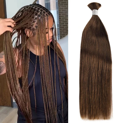 100% Human Hair Bulk No Weft Remy Vietnam Hair Straight Hair Bundles Real Natural Black Hair 613 Blonde 30inch For Braiding