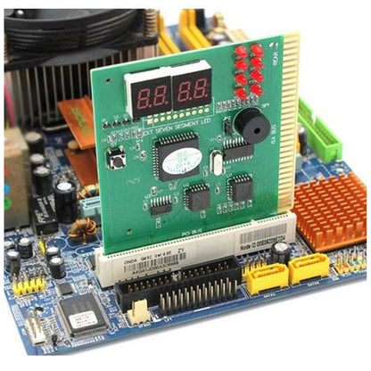 PCI/ISA Test Card 4 Digits, PC motherboard tester, POST code indicator BIOS / diagnostic card for PC