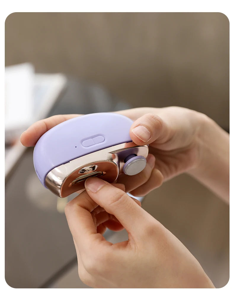 HOMEFISH Electric Nail Clipper 2 in 1 Grinding Polishing Multifunctional Portable Automatic Manicure Grinder