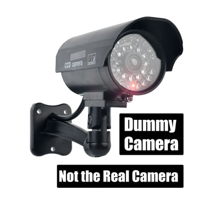 Eleopard Fake Camera Dummy Waterproof Security CCTV Surveillance Camera With Flashing Red Led Light Outdoor Indoor