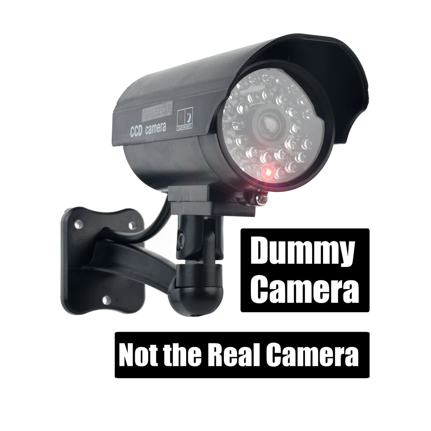 Eleopard Fake Camera Dummy Waterproof Security CCTV Surveillance Camera With Flashing Red Led Light Outdoor Indoor