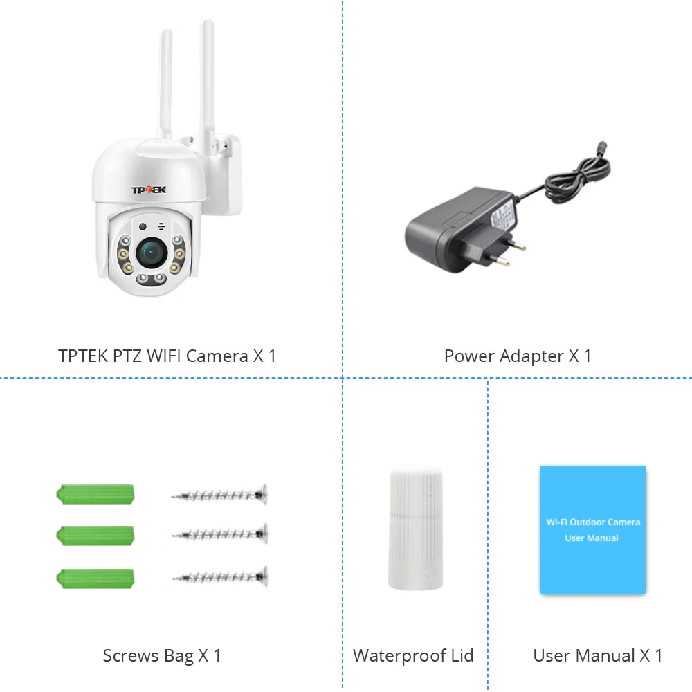 4MP PTZ WIFI IP Camera 1080P CCTV Surveillance Security Protection Wi Fi Outdoor 4X Digital Zoom Street CamHipro CamHi Camara