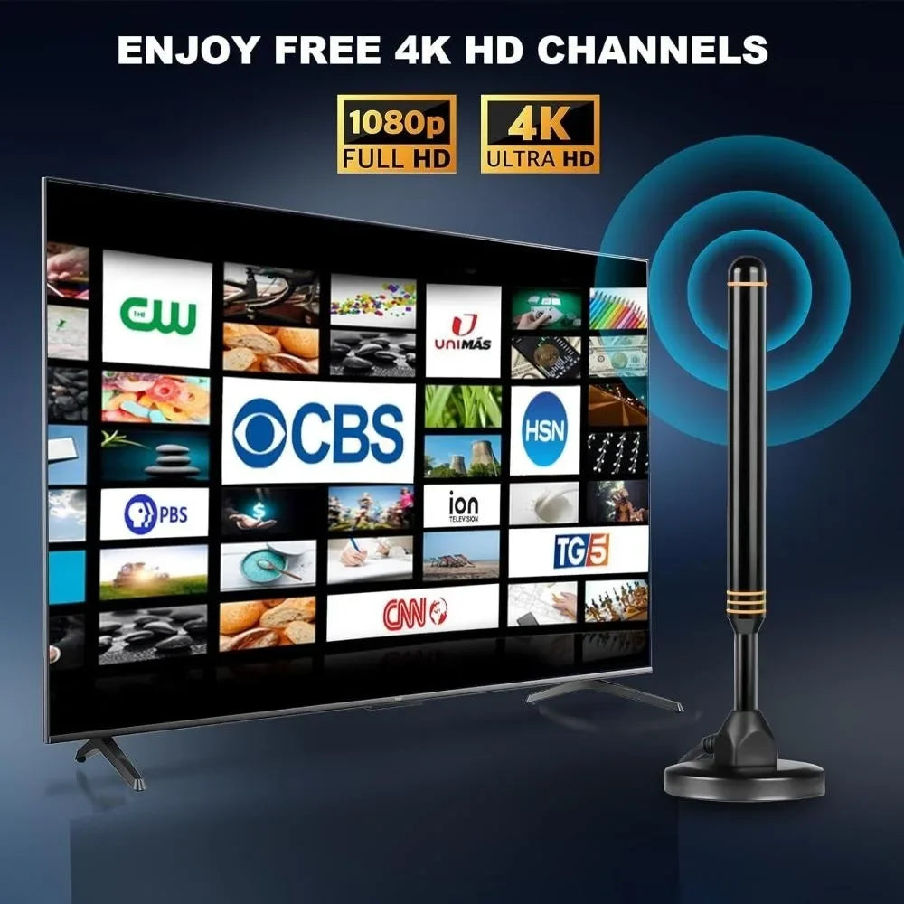 TV antenna indoor for smart TV indoor & outdoor, local channels,Digital antenna , 400+ Miles Long Range HD TV,Support All TV.