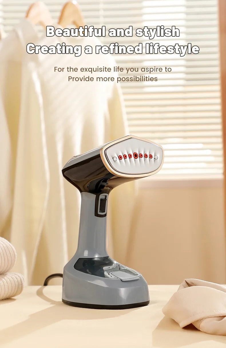 1500W Garment Steamers Fold Hand Holding Ironing Machine Fast-Heat Household Steam Handheld Fabric Steamer for Home Travelling