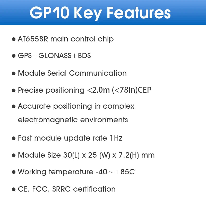 DX-GP10 High Performance precise positioning GPS Module Development kit Equipmen Tracking system Receiver Module