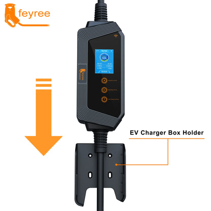 feyree Type2 / Type1 / GBT / TS-NACS Socket 32A 7KW 1 Phase Smart APP Wi-Fi Control for Home & Outdoor Use
