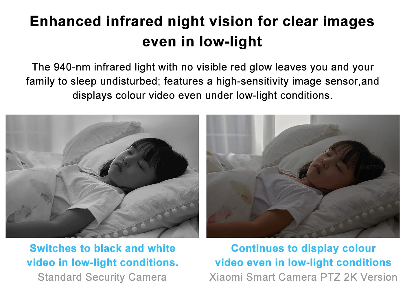 New Xiaomi Smart Camera 2K 1296P HD 360 Angle Indoor Baby Security Monitor WIFI Night Webcam Video IP Camera Mi Smart Home