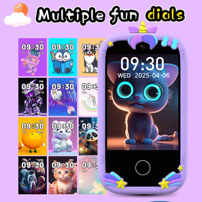 Upgrade Kid Smart Phone Toy 2.8 Inch Touch Video recording Music Player 16 Games Baby Phone for Children Brithday Gifts