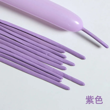 100pcs Thickening Long Balloons for Tying Arch Twisting Latex Modeling Skinny Birthday Balloon for Kids Party Wedding Decoartion