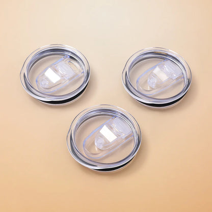 12oz 16oz 20oz 30oz Slim Straight Cup Push Lid Sealed Leak-proof Transparent Slide Lid Simple Car Cup Lid Wholesale Tapa De Taza