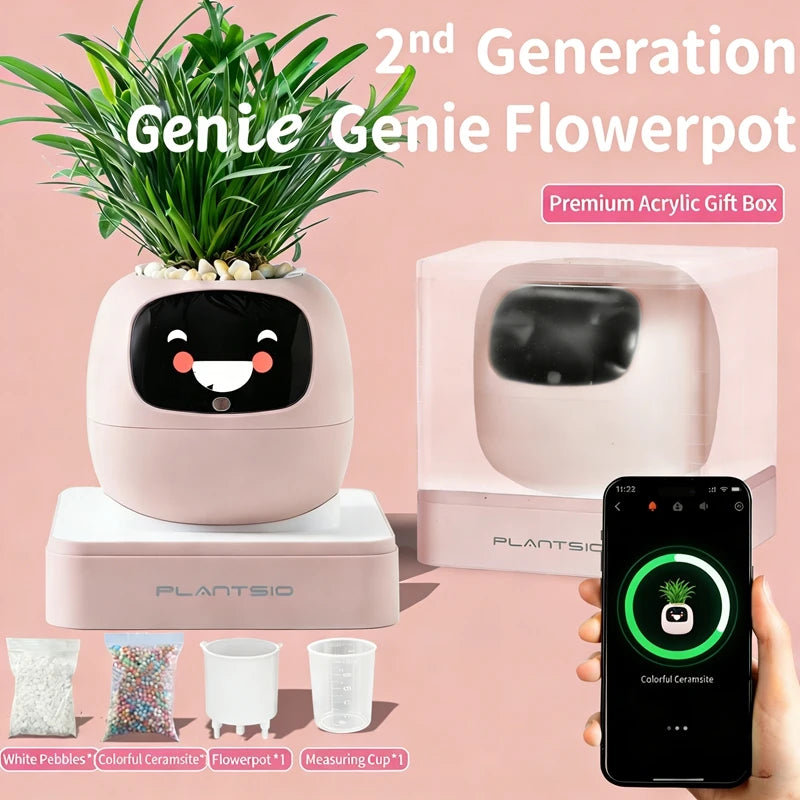 Smart Plant Endless Fun Over 49 Rich Expressions,7 Smart Sensors,ai Chips Make Raising Plants Easy And Fun