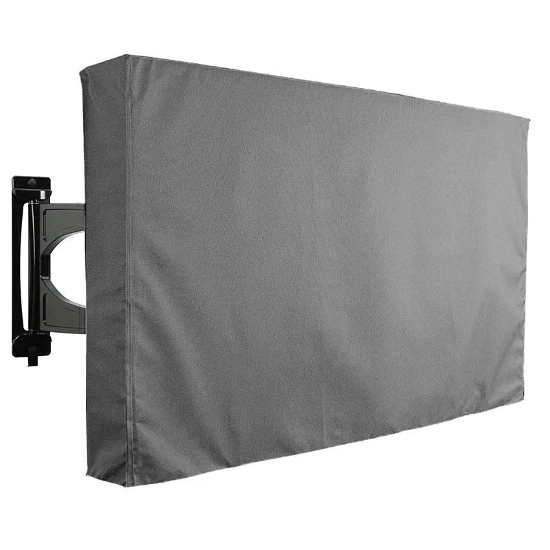 Off-White Premium Waterproof Outdoor TV Protective Cover, Weatherproof Outdoor TV Housing