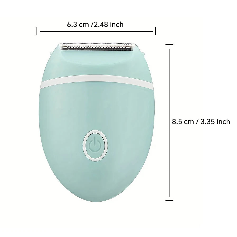 Battery powered, stainless steel blade electric shaver, multifunctional full body hair removal