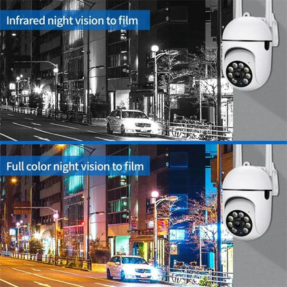 8MP Wireless IP Outdoor Security Surveillance Camera PTZ with 4X Zoom AI Human Tracking Two-way Audio HD Night Vision Color