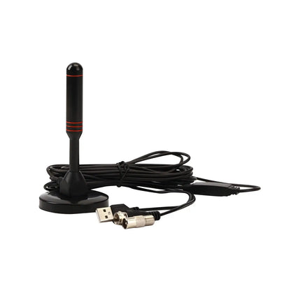HDTV Antenna Amplified Portable 360 Degree Reception Frequency Reception Car USB with Base Accessories for Dvb-t Isdb Atsc