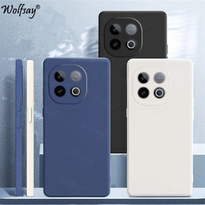 Candy Case For Vivo iQOO Z10 Turbo Pro Case Original Liquid Silicone Case iQOO Z10 Turbo Pro Cover For Vivo iQOO Z10 Turbo Pro