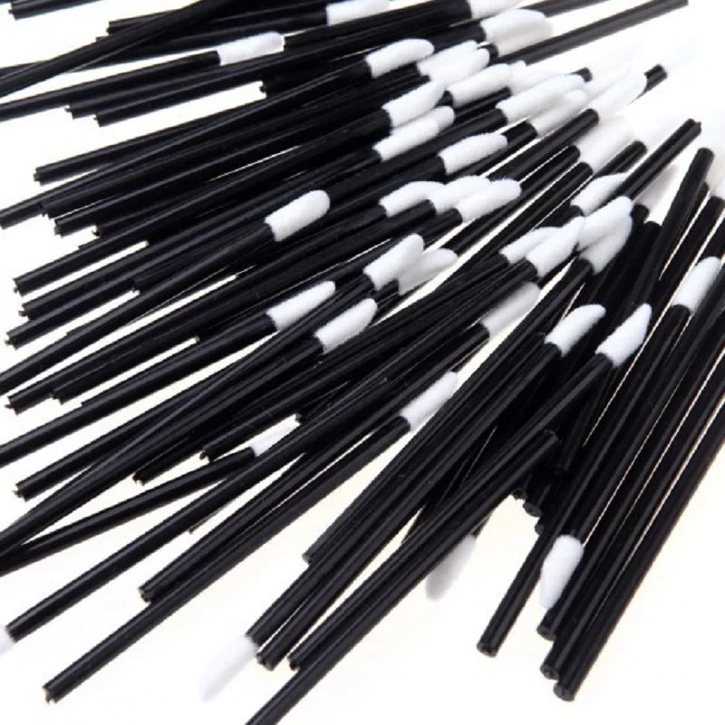 Makeup Brushes 5/50/100 Pcs Black Lip Brushes Applicator Eyelash Brushes Gloss Lipstick Wands Cosmetic Professional Make Up Tool