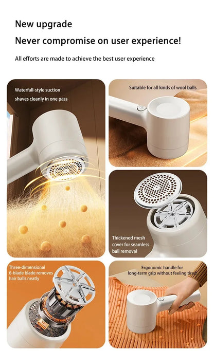 Rechargeable Clothes Lint Remover Hair Ball Trimmer Fabric Shaver Carpet Cleaner Dust Removal Home Care Tool