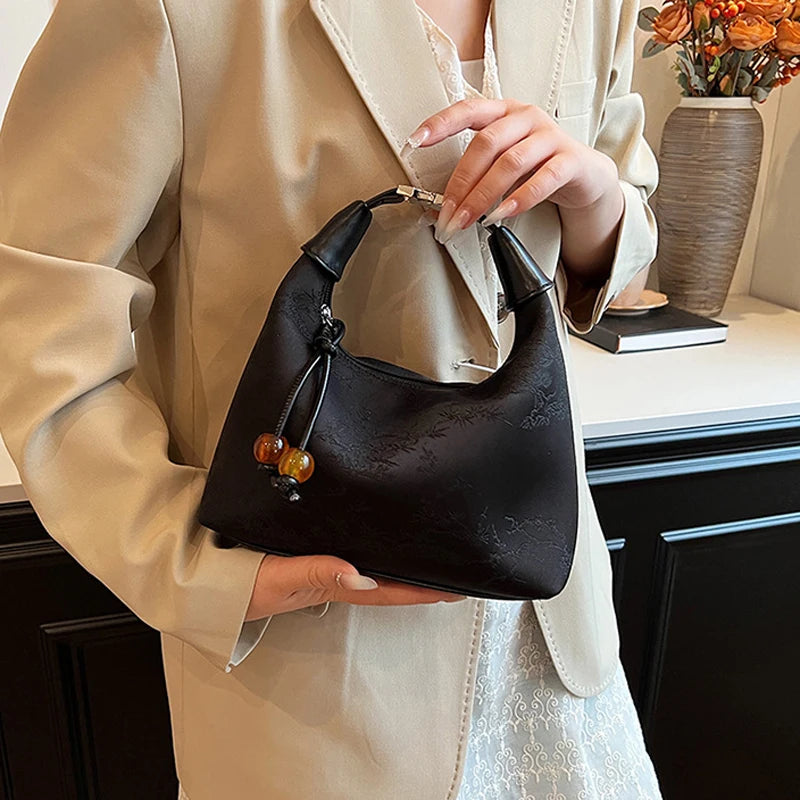 Fashionable Chinese Embroidery Handbag Brand Versatile Shoulder Bag 2026 New Chinese Style Tote Bag Trend Designer Travel Wallet