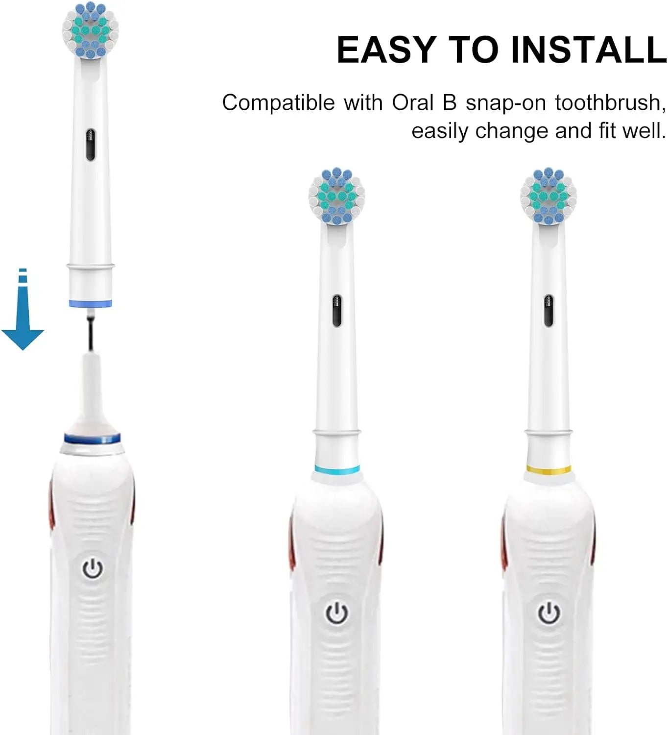 Replacement Toothbrush Heads For Oral-B Braun Electric Precision Clean Brush Heads Refill for 7000/Pro 1000/9600/ 5000/3000/8000