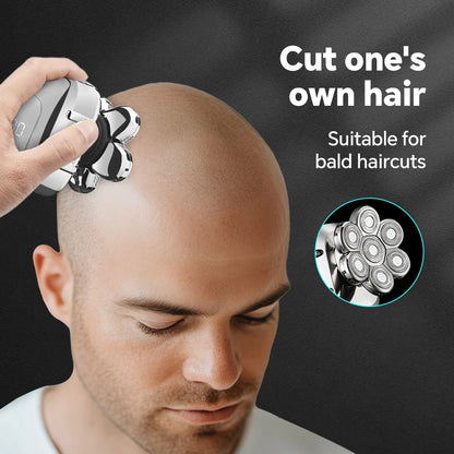 USB charging, five speed electric bald shaver, men's multifunctional trimmer