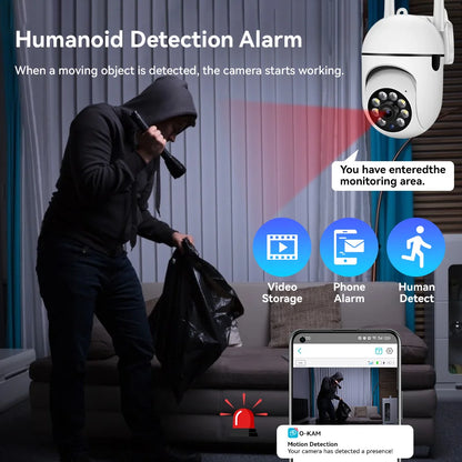 2.4G 8MP Cameras Wifi Video Surveillance IP Indoor Security Protection Monitor 5.0X Zoom Home Wireless Track Alarm O-Kam pro