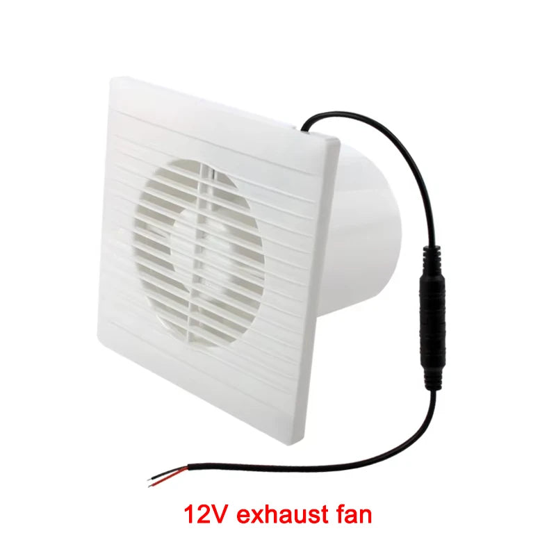 Solar 12V Exhaust Fan Air Blower High Speed Ventilator Energy-saving Anti-Mosquito Design Kitchen Bathroom Chicken/Duck Coop