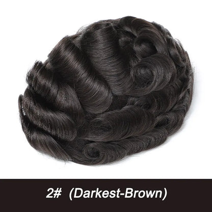 Australia Toupee Men Lace and PU Base Breathable Men's Wig For Men Capillary Prosthesis Replacement Natural Hairline System