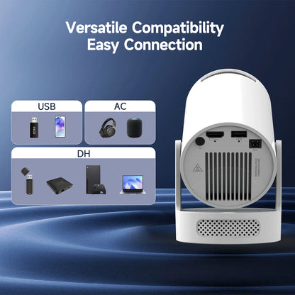Magcubic 8K HY300 Pro + Projector Built in 5W Speaker 1280*720P Android 14 8000 Lumens Wifi6 BT5.4 Outdoor Portable Projector