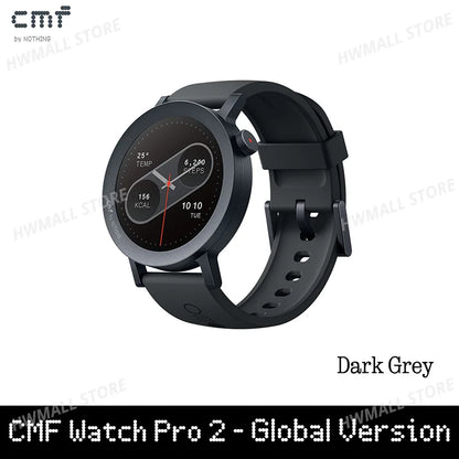 Global Version CMF by Nothing Watch Pro 2 1.32" AMOLED Bluetooth 5.3 BT Calls with AI Noise Reduction GPS cmf watch pro 2