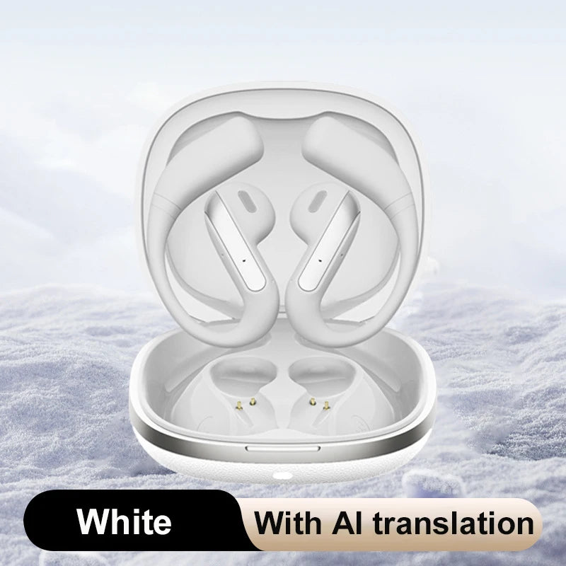 Smart AI Translation Headset True Wireless Sports Long-lasting Bluetooth Headset Stereo Sound Semi-in-ear Air Conduction Headset