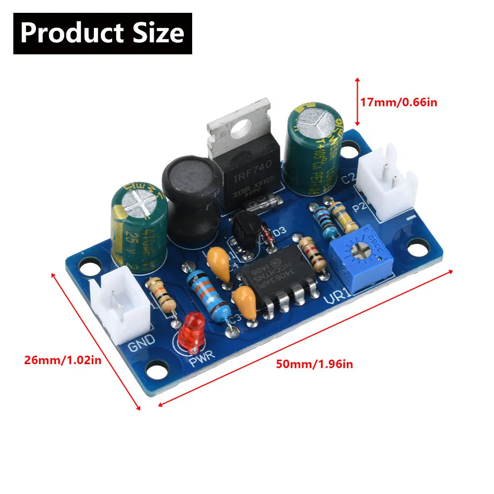 MC34063 Nixie Tube Booster DC 9-12V TO 80-380V 160V 170V Boost Converter High Voltage Power 6E2 6E1 6E5 Glow Clock Magic Eye