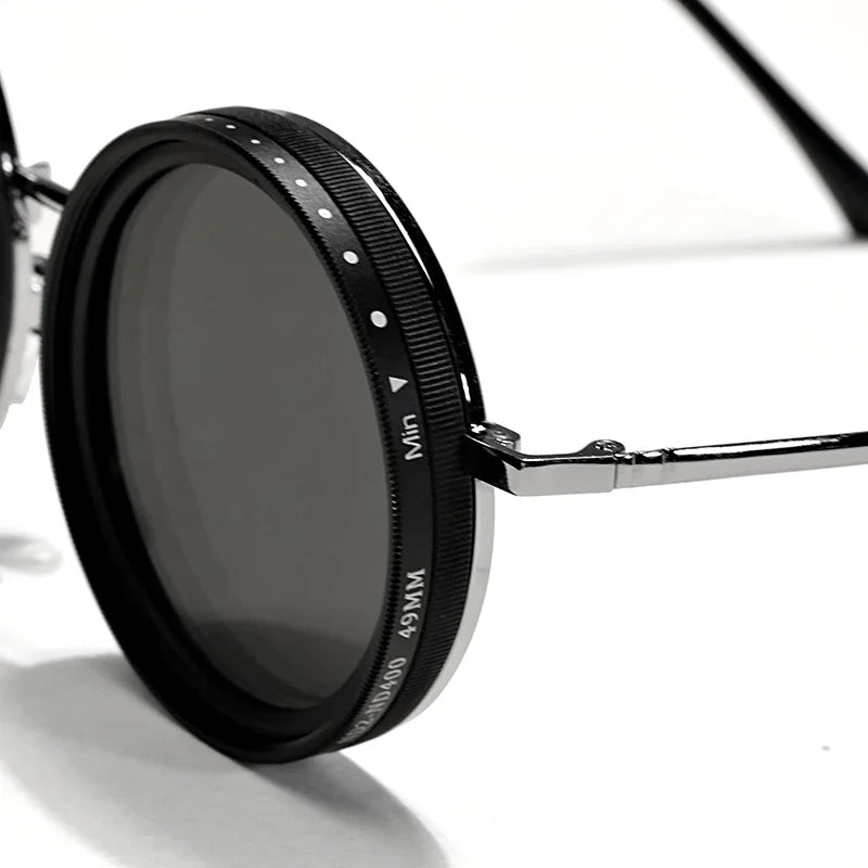 ND9 adjustable dimming sunglasses men women handmade innovative outdoor fishing UV400 polarized sun glasses support myopia lens