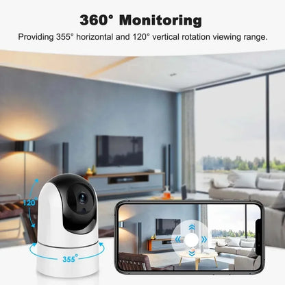 Tuya 5G WiFi IP Camera Indoor 6MP Wireless Security Surveillance Camera Auto Tracking Baby Monitor IR Night Vision 6x Zoom Cam