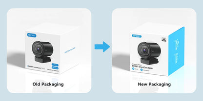 Webcam 4K Streaming Web Camera 1080P 60FPS USB Camera EMEET S600 Autofocus Living Stream Camera With Mics for Tiktok/YouTube