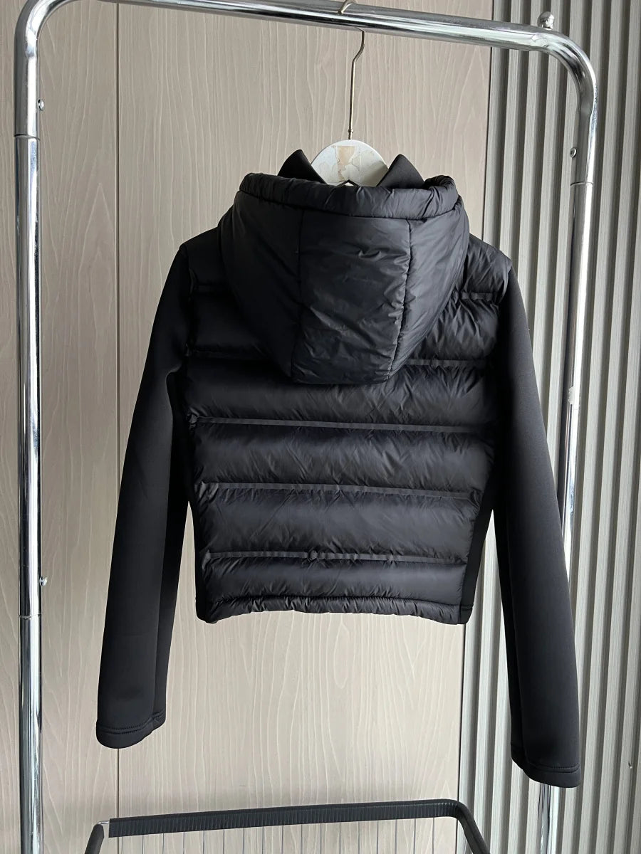 2025 Winter New Arrival  Women's Lightweight Warm Down Jacket with Long Sleeves and Zippered Hooded Sports Coat 4391742