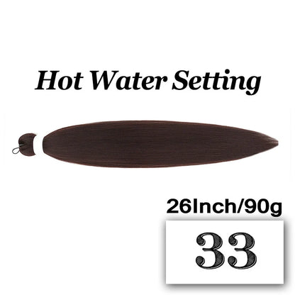 Braiding Hair Pre-stretched 26 Inch Hair Extensions for Afro Crochet Braids Synthetic Hair DIY Purple Pink Peach Red Jumbo Braid