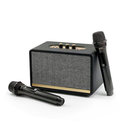 Karaoke wireless Bluetooth microphone and sound system all-in-one portable outdoor family KTV vintage speaker