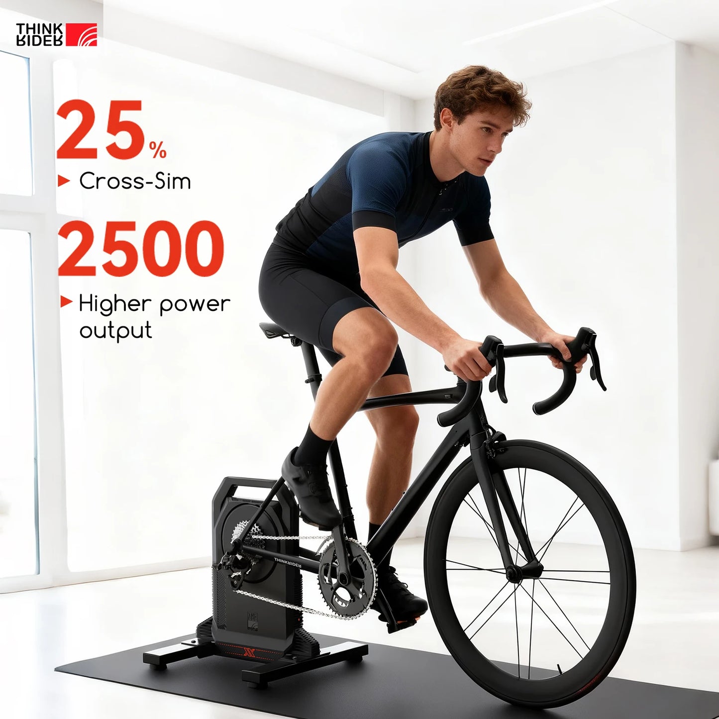 ThinkRider XXPRO Direct Drive  Smart Bike Trainer Max 2500W Indoor Training Generate electricity by oneself Bicycle Roller