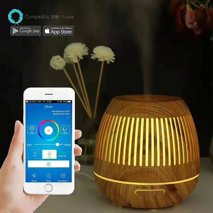 Tuya WiFi Smart Humidifier Essential Oil Diffuser Aromatherapy Ultrasonic Air Humidifiers Aroma Diffuser Work With Google Home