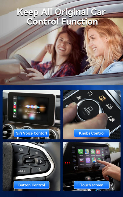 Android 13 CarlinKit Android Auto Wireless CarPlay AI TV Box QCM6125 8-Core Split Screen 64G 128G For Netflix YouTube Play Store